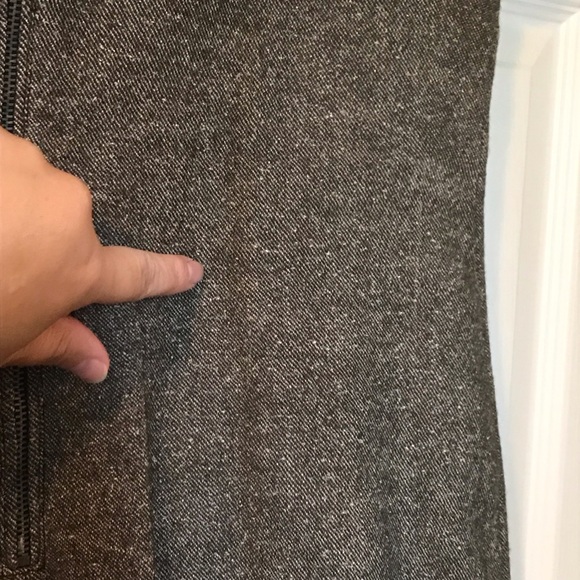 Burberry Brit Linen Wool Brown Blend Short Sleeve Sheath Dress 10 - Picture 13 of 14